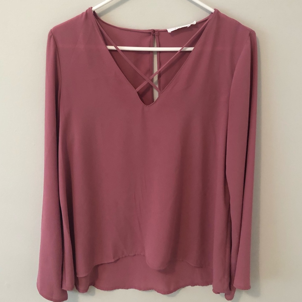 Bell-Sleeve Nordstrom blouse